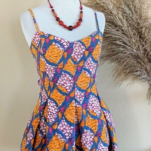 Zara Graphic Print Sundress Corduroy